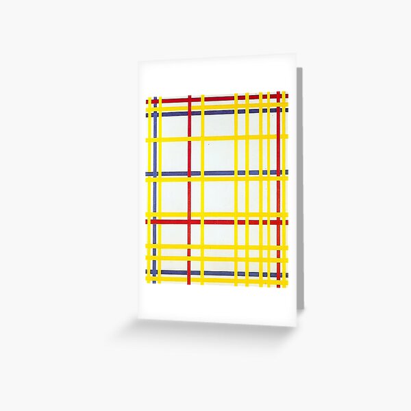Piet Mondrian "Tableau I" 1921 Early Period Dutch Abstract Fine Art POSTCARD 