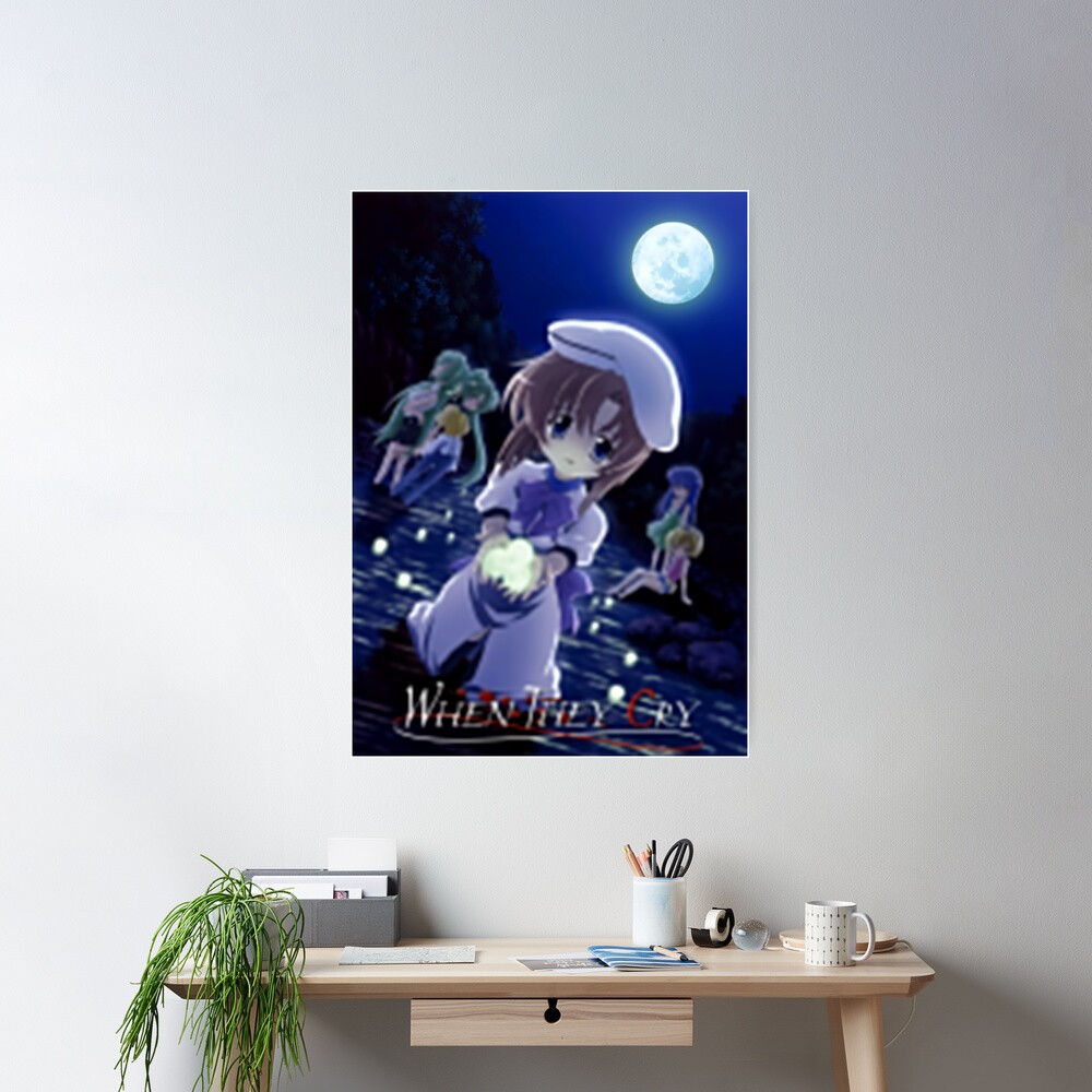 Higurashi: When They Cry - logo Poster for Sale by BaryonyxStore