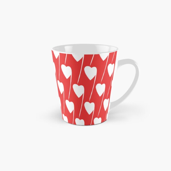 White sprouting heart (02) Tall Mug