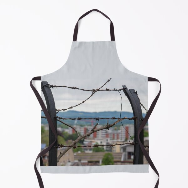 Item preview, city behind barbed fence designed and sold by OskiOnTour.
