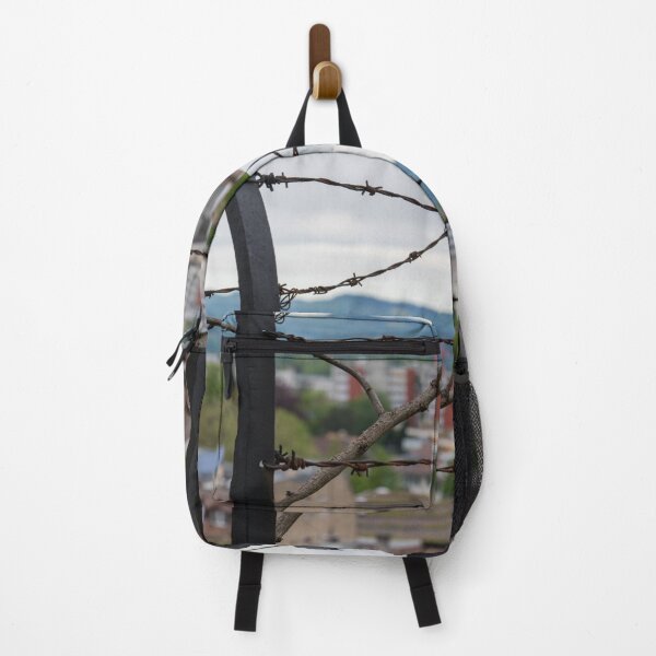 Item preview, city behind barbed fence designed and sold by OskiOnTour.