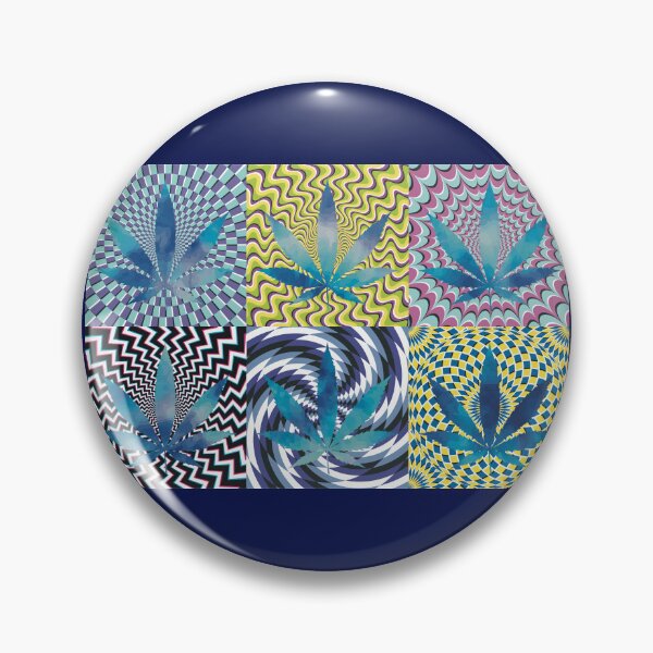 Artikelvorschau, Pot Leaf Pop Art with Retro Colorful Psychedelic Spirals with Tie-Dye Pot Leaves entworfen und verkauft von YomeHayin.