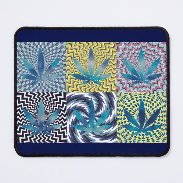 Item preview, Pot Leaf Pop Art with Retro Colorful Psychedelic Spirals with Tie-Dye Pot Leaves designed and sold by YomeHayin.