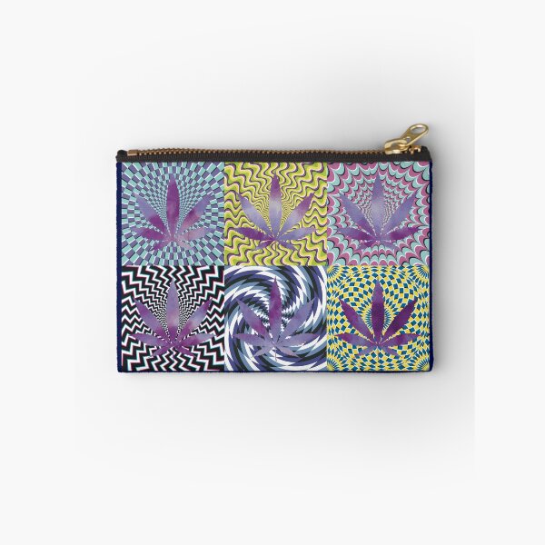 Item preview, Pot Leaf Pop Art with Retro Colorful Psychedelic Spirals with Tie-Dye Pot Leaves designed and sold by YomeHayin.