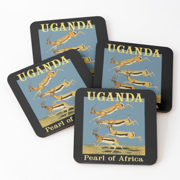 Item preview, UGANDA : Vintage Tourism Pearl of Africa Print designed and sold by posterbobs.
