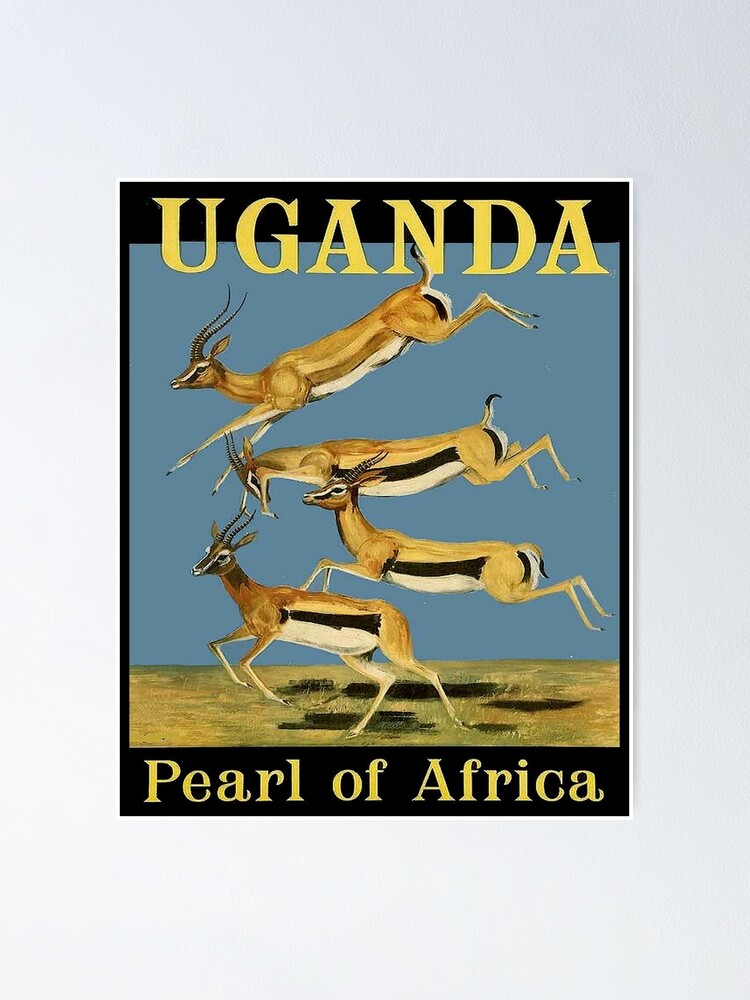 UGANDA : Vintage Tourism Pearl of Africa Print Poster for Sale by  posterbobs