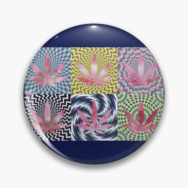 Artikelvorschau, Pot Leaf Pop Art with Retro Colorful Psychedelic Spirals with Tie-Dye Pot Leaves entworfen und verkauft von YomeHayin.