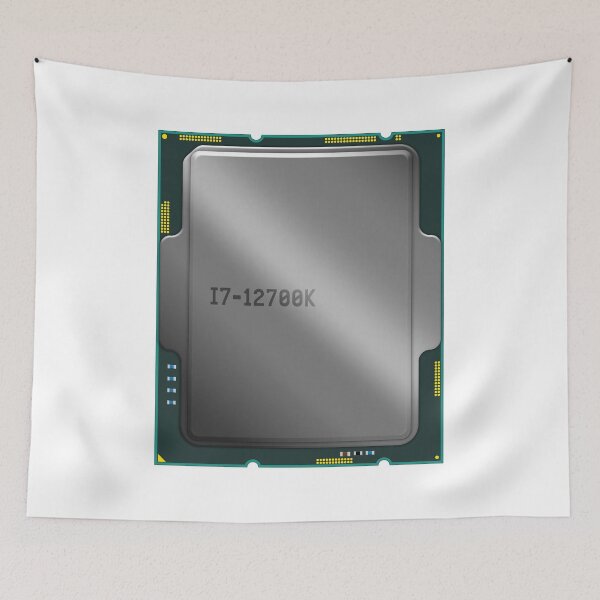 Item preview, Three-dimensional space 3D illustration, 3D rendering i7 12900K cpu socket 1700 LGA processor intel core chip hardware 3D illustration graphic. computer nerd computer freak, hacker designed and sold by Marcin Adrian.