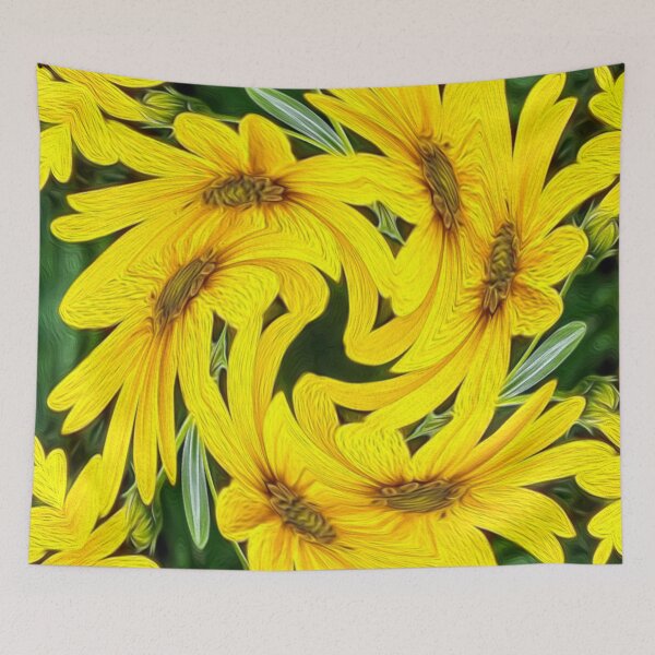 Item preview, Pretty yellow daisy pattern designed and sold by Patternflower.