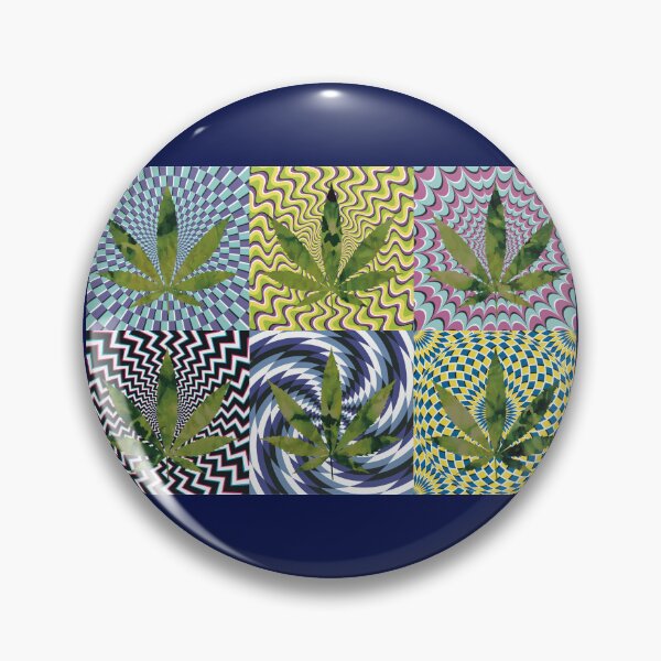 Artikelvorschau, Pot Leaf Pop Art with Retro Colorful Psychedelic Spirals with Tie-Dye Pot Leaves entworfen und verkauft von YomeHayin.