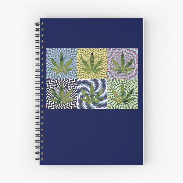 Item preview, Pot Leaf Pop Art with Retro Colorful Psychedelic Spirals with Tie-Dye Pot Leaves designed and sold by YomeHayin.