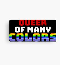 Queer of Many Colors Canvas Print
