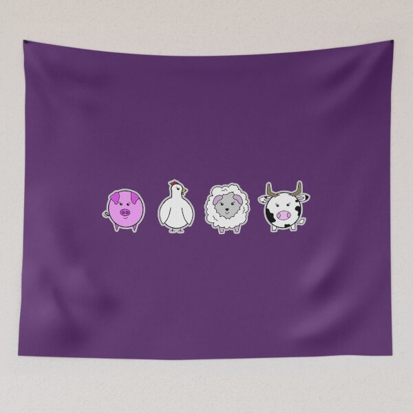 Item preview, farm animals designed and sold by AK1Shirts.