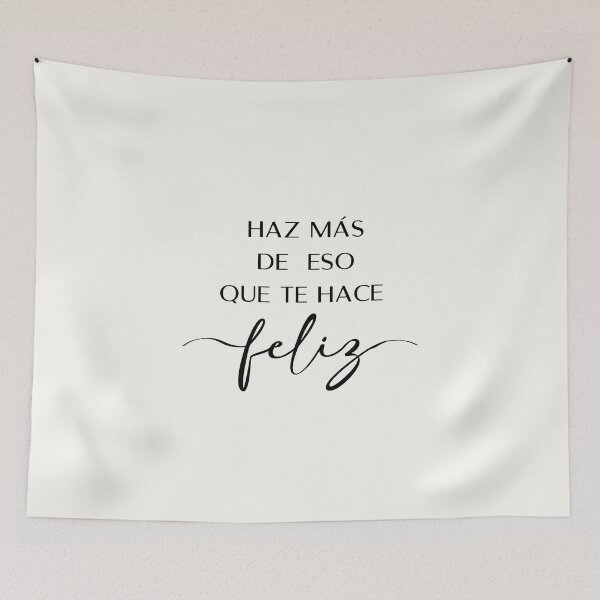 Item preview, Haz más de eso que te hace feliz, Spanish Quote designed and sold by Aryam Quotes.