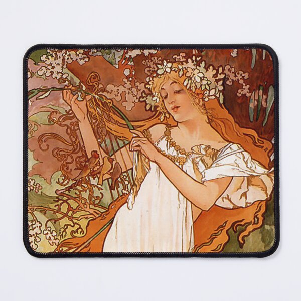 Item preview, Spring, The Seasons (1896) - Alphonse Mucha designed and sold by SALON DES ARTS.