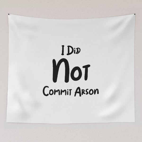 Item preview, i did not commit arson shirt designed and sold by ArtLGhh.