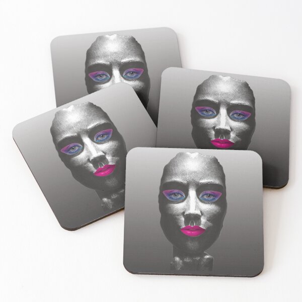 Item preview, Alive Pink Lipstick, Bronze Cast Female Face. Surreal Art designed and sold by I-Desire.