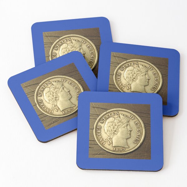 Item preview, 1893 Barber Dime designed and sold by coinsxcrochet.