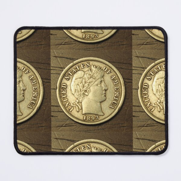 Item preview, 1893 Barber Dime designed and sold by coinsxcrochet.