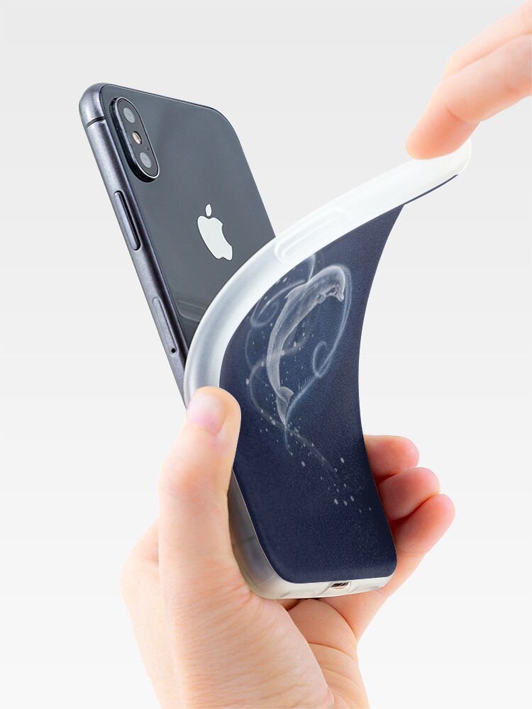 Alternate view of Magical Dolphin iPhone Case