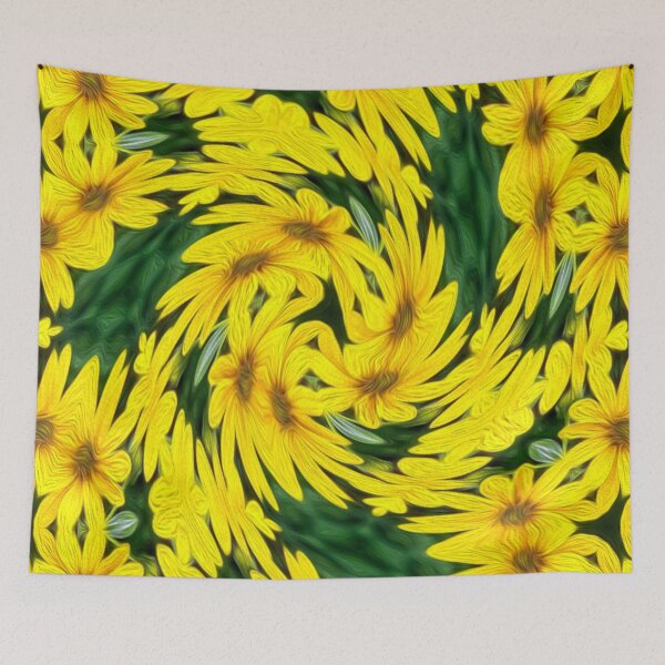 Item preview, Pretty yellow daisy pattern designed and sold by Patternflower.