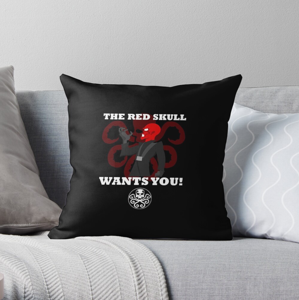 The Red Skull Wants You! Throw Pillow