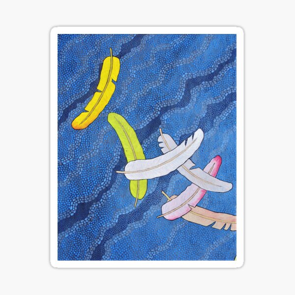 plumes et ciel Sticker