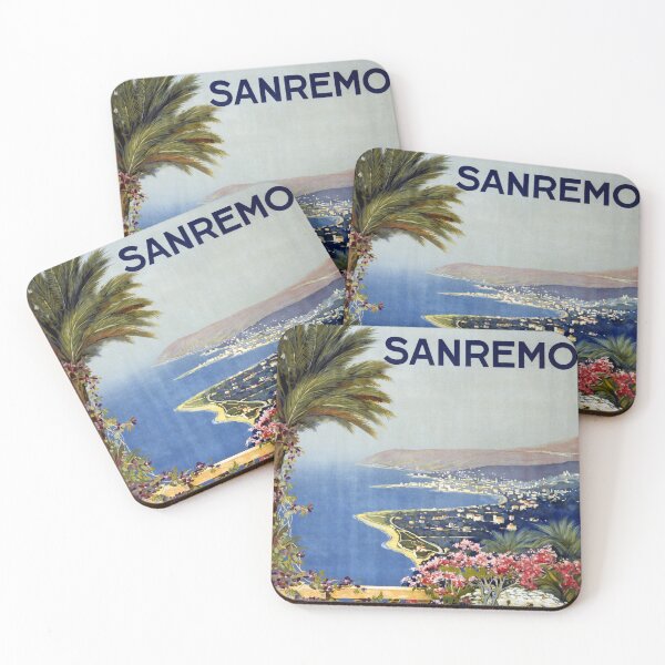 Artikelvorschau, Sanremo, Italien - Vintages Reise-Plakat entworfen und verkauft von SALON DES ARTS.