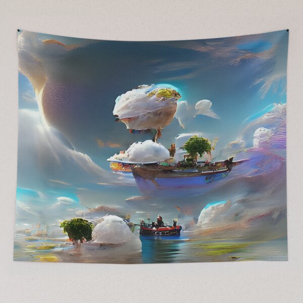 Item preview, AI Generated Art, Floating islands in the sky dreamscape designed and sold by ACC .