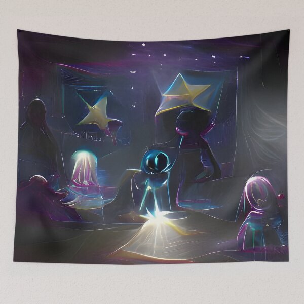 Item preview, AI Generated Art, Stars are only visible in darkness holographic designed and sold by ACC .