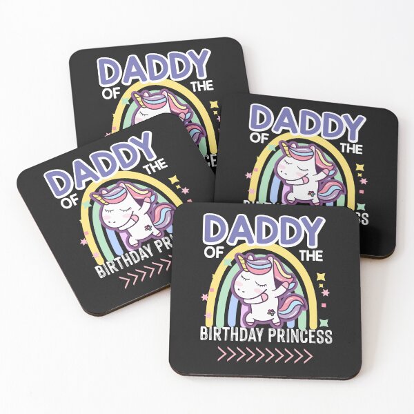 Item preview, Daddy Of The Birthday Princess Cute Unicorn designed and sold by BhavyaBathla.