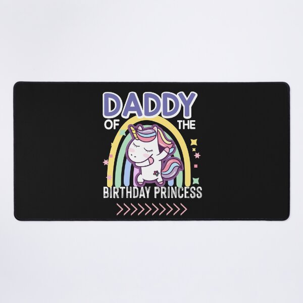 Item preview, Daddy Of The Birthday Princess Cute Unicorn designed and sold by BhavyaBathla.