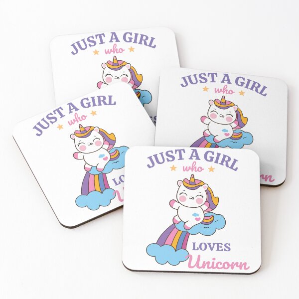 Item preview, just a girl who loves unicorn A for little kids Adley designed and sold by Rose-Ruland.