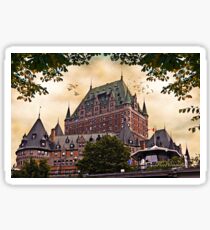 Chateau Frontenac at Sunset Sticker