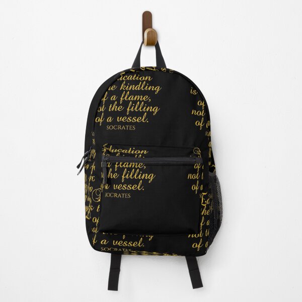 Item preview, Socrates Quote - Education Is The Kindling Of A Flame Not The Filling Of A Vessel - Teaching - Gold designed and sold by PhiloJourney.