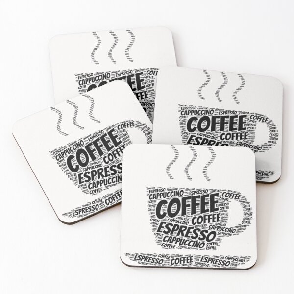 Item preview, Coffee and Expresso and cappuchino_word art designed and sold by Douniaya.