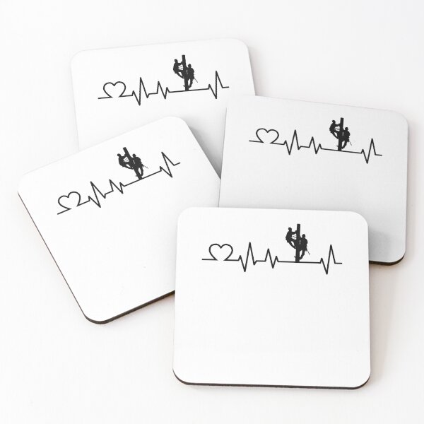Item preview, Mains Electrician Heartbeat Electrician Gift designed and sold by madgrfx.