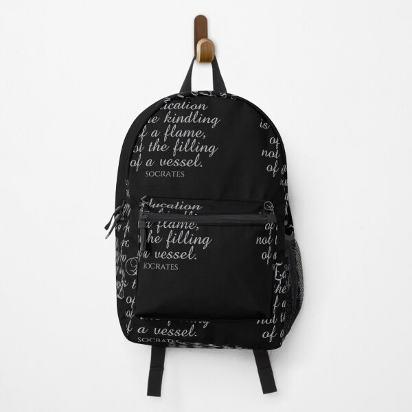Item preview, Socrates Quote - Education Is The Kindling Of A Flame Not The Filling Of A Vessel - Teaching - Silver designed and sold by PhiloJourney.