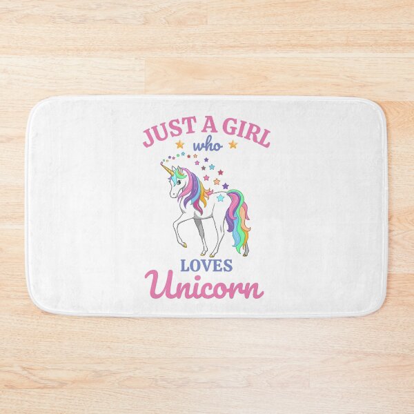 Item preview, just a girl who loves unicorn A for little kids Adley designed and sold by Rose-Ruland.
