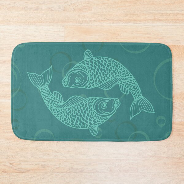 Item preview, Blue Fish Print, Something Fishy Print, Sea Creature Print, Teal Fish Design designed and sold by PinHookPrincess.