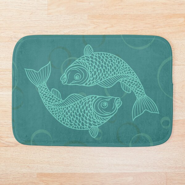 Artikelvorschau, Blauer Fischdruck, etwas fischiger Druck, Meereslebewesendruck, blaugrüner Fischentwurf entworfen und verkauft von PinHookPrincess.