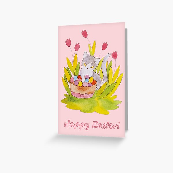 Aperçu de l'œuvre Joyeuses Pâques Kitty créée et vendue par LarariaArt.