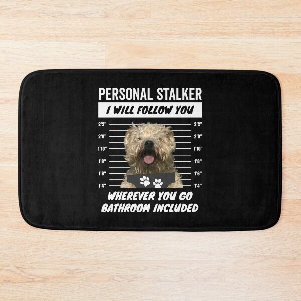 Item preview, Personal Stalker Dog – Soft Coated Wheaten Terrier designed and sold by More Cute Dogs.