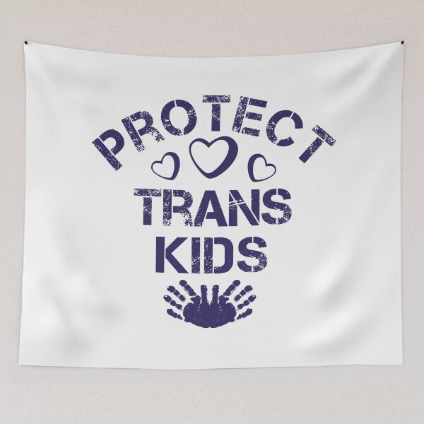 Item preview, Protect Trans Kids Violet Colour Text designed and sold by Design-Maniya.