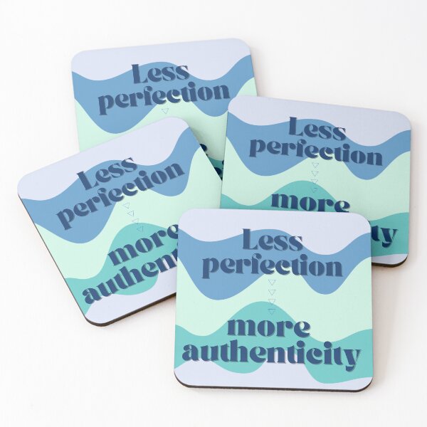 Item preview, Less perfection more authenticity design designed and sold by Thegentleshop.