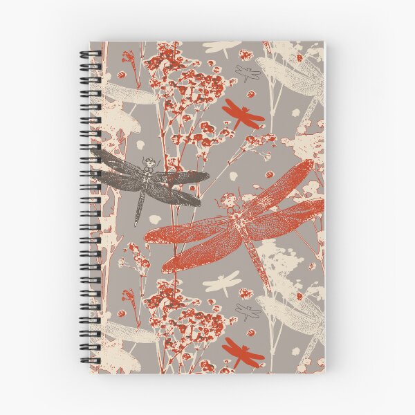 Item preview, Dragonflies in meadow on grey background designed and sold by starseedgems.