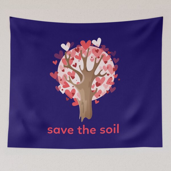 Item preview, Save The Soil. Love From Trees Nature Lover designed and sold by Rebel-Design.