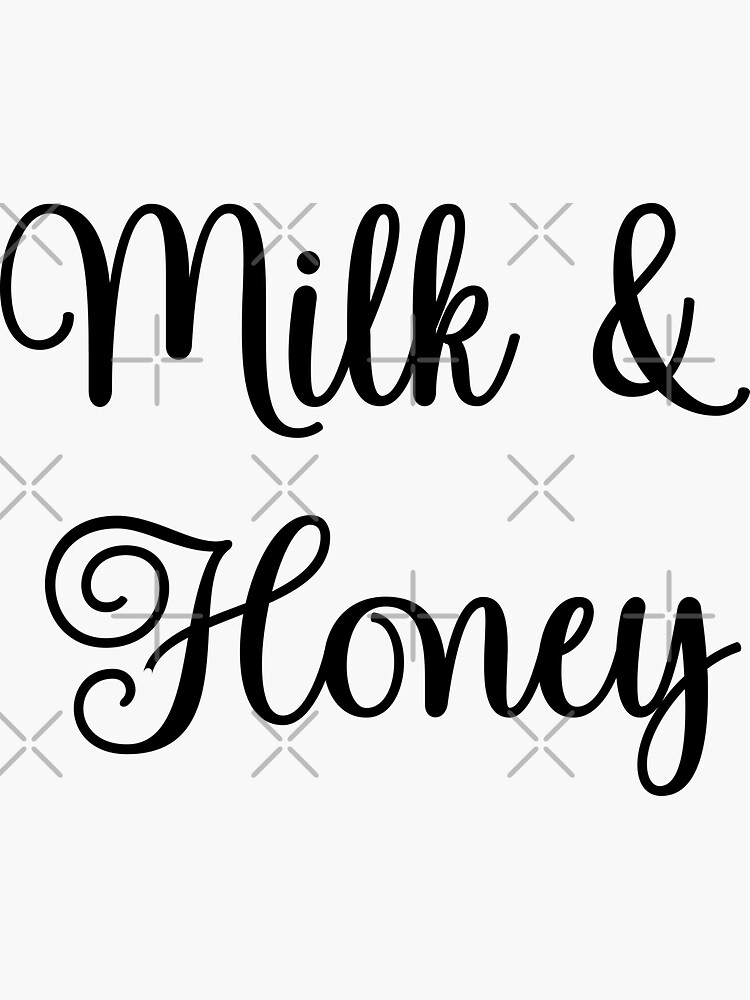 "Milk and Honey" Sticker by mavagraphics Redbubble