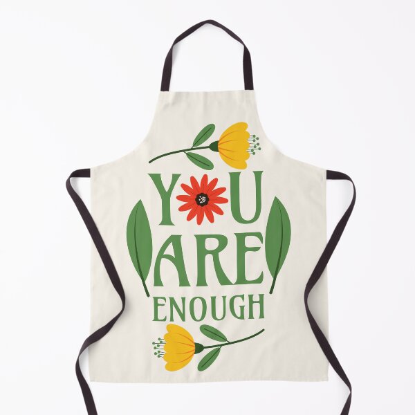 Item preview, You Are Enough - Floral Typography Greenery Self Love Quotes Confidence Mental Health designed and sold by Millusti.