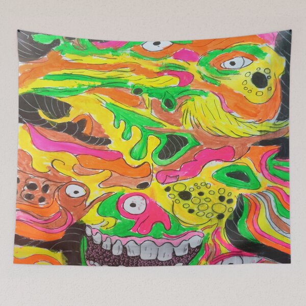 Item preview, Sketchbook 5-3 (Outsider Lowbrow Psychedelic art) designed and sold by Discordant Dreams Art.